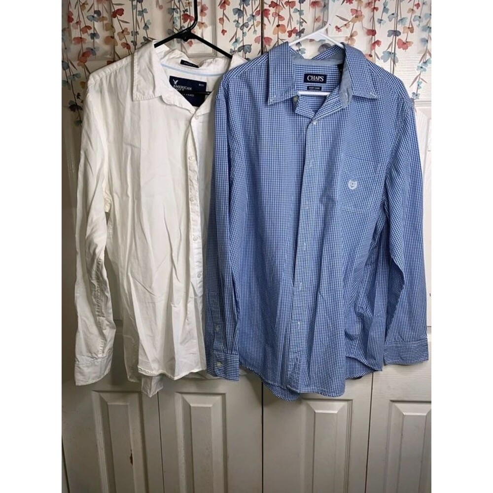 Men’s long sleeve button ups (2) XL